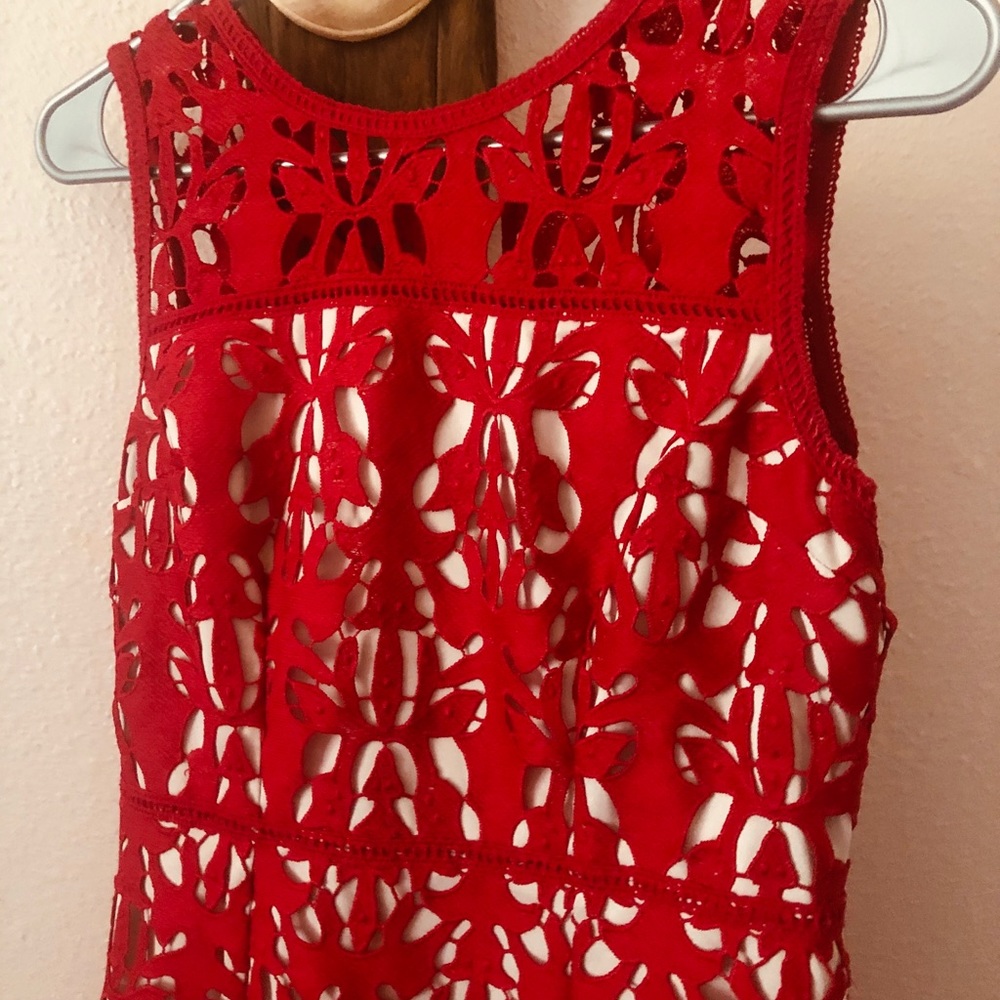 Worthington red cutout dress